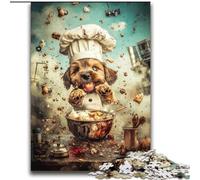 Rompecabezas de Perro Chef de 2000 Piezas para Adolescentes Un Juego desafiante Cada Pieza es única Diversión Familiar desafiante (70x100cm)