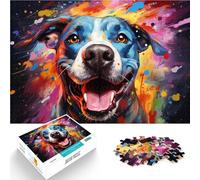 Rompecabezas de perro de moda, 14.96" x 20.47", rompecabezas de 1000 piezas, juego práctico, ilustración, regalo, adecuado para adolescentes de 14 años y más