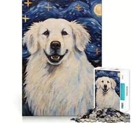 Rompecabezas de Perro de montaña de los Pirineos, 1000 Piezas, Juguete para desarrollar la Mente, Juego Relajante, Pieza de colección de Arte de Corte preciso (38x52cm)