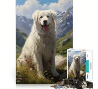 Rompecabezas de Perro de montaña de los Pirineos para Adultos, 1000 Piezas, Juguete para ejercitar la Mente, Divertido y Relajante, Regalo navideño (50x75cm)