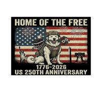 Rompecabezas de perro del 250 aniversario de los Grandes Pirineos para adultos, 500 piezas, rompecabezas de madera del Día de los Caídos del 4 de julio, decoración patriótica impresa para