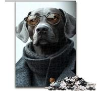Rompecabezas de Perro Guapo para Adultos, 1000 Piezas, Juegos educativos, decoración del hogar, Regalo de cumpleaños, Arte Mural (26x38cm)