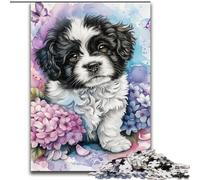 Rompecabezas de Perro Lavanda para Adultos, 1000 Piezas, Juguete de colección de Artistas, Bellas Artes (tamaño 50x75cm)