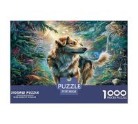 Rompecabezas de Perro Mascota Bonito de 1000 Piezas, Perro Caminando Entre Flores Coloridas y Vibrantes, para Adultos, Diversión, Regalo, Actividad para Casa, Regalo, 38x26cm/1000pcs