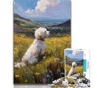 Rompecabezas de Perro para Adultos 1000 Piezas para Adolescentes Ideal para aliviar el estrés retos difíciles y fomentar el Amor en Pareja 50x75cm