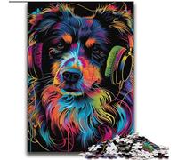 Rompecabezas de Perro Pastor Australiano para Adolescentes, un Juego desafiante y Familiar, cumpleaños, decoración de Pared (70x100cm)