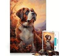Rompecabezas de Perro San Bernardo para Adultos, 1000 Piezas, Smart Reason Toy Group Joy Smooth Edge Fine Art Piece 38x52cm