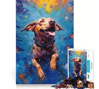 Rompecabezas de Perro Submarino de 1000 Piezas para Adultos Juego Divertido y fácil de armar Encaja Perfectamente Actividad Nocturna para Toda la Familia (50x75cm)