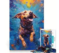 Rompecabezas de Perro Submarino para Adultos,1000 Piezas,Juego para ejercitar la Mente,Corte de precisión,Bordes Suaves,desafío Divertido para Pasar el Tiempo (38x26cm)