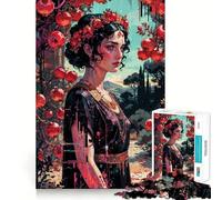Rompecabezas de Perséfone, Reina del Inframundo, 1000 Piezas para Adolescentes, Juguete de lógica, Tren, luz, relajación, Corte Suave, decoración de Pared (50x75cm)