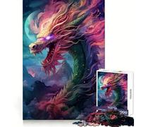 Rompecabezas de Pesadilla Despertar al dragón para Adultos, 1000 Piezas, para desarrollar la concentración, la Habilidad, el Ocio y el placerUn Regalo Elegante para Navidad (38x26cm)