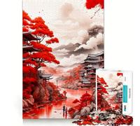 Rompecabezas de Pescadores Rojos para Adolescentes, 1000 Piezas, colección de Arte Recall Upgrade Calm Relax Clear Cut (38x52cm)