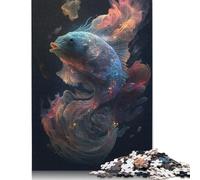 Rompecabezas de pez mágico Rectangular de cartón 100% Reciclado, Ideal para Adultos y niños, 1000 Piezas (26 x 38 cm)