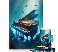 Rompecabezas de Piano bajo el Agua para Adultos, 1000 Piezas, lógica Clara, Juguete, Tiempo Libre, Corte Perfecto, Regalo Creativo (50x75cm)