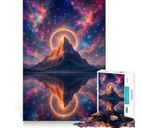 Rompecabezas de Pico de montaña con Reflejo cósmico para Adolescentes, 1000 Piezas, para desarrollar la Memoria, calmar y Relajarse Diseño clásico para armar Regalo Ideal (50x75cm)