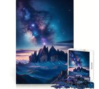 Rompecabezas de Picos de montaña estelares para Adolescentes, 1000 Piezas, Juguete de lógica Fina, pasatiempo Tranquilo, Pieza de colección de Arte de Bordes limpios 50x75cm