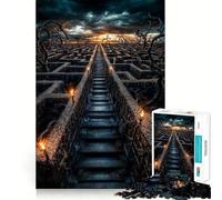 Rompecabezas de Piedra al Atardecer para Adolescentes, 1000 Piezas, Juego de lógica, diversión en Interiores, Pieza de colección de Arte de Bordes precisos 50x75cm