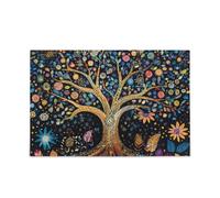 Rompecabezas de piezas de árbol de la vida de colores vivos, rompecabezas de piezas de entretenimiento e inteligencia, rompecabezas divertidos para el cerebro, los mejores regalos para tu familia