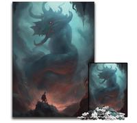 Rompecabezas de Piezas de dragón Grande Rompecabezas difíciles para Adultos Familiares y Amigos Apto para Mayores de 14 años 1000 Piezas (38 x 26 cm)