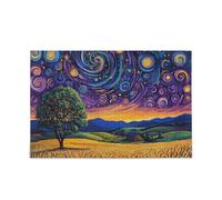 Rompecabezas de piezas de estrellas en remolino de cielo nocturno, para adultos, diversión y arte de pared perfecto, juegos de cerebro duro, regalos para papá, mamá, rompecabezas para adultos, 500