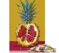 Rompecabezas de piña y Granada Premium, 100% Reciclado, Rectangular, para Mujeres y Hombres, 1000 Piezas (26 x 38 cm)