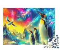 Rompecabezas de pingüino Aurora Arctic Bird,1000 Piezas,cartón Resistente y sin Polvo,Ideal el hogar,Ocio,residencias de Ancianos,Actividades Adultos Mayores,Principiantes,38x26cm(1000 Piezas)
