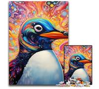 Rompecabezas de pingüino Colorido de 1000 Piezas para Adultos, decoración del hogar, Juego de ingenio, 50x75cm/19,68x29,52 Pulgadas.