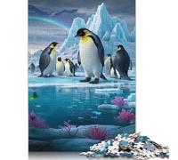 Rompecabezas de pingüino, desafío difícil, 100% cartón Reciclado, Ideal para Mujeres y Hombres, Regalo para el Día de la Madre, 1000 Piezas (38 x 26 cm)