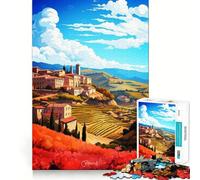 Rompecabezas de Pintura al óleo de Priorat, España, para Adultos, 1000 Piezas, Juguete Que desafía la Mente, diversión Tranquila, Corte preciso, decoración de Pared 38x26cm