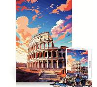 Rompecabezas de Pintura al óleo Roma para Adolescentes, 1000 Piezas, Juguete para desarrollar la Mente, diseño de Ocio Suave, Regalo Premium (38x26cm)