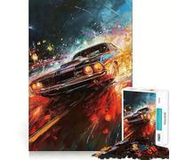 Rompecabezas de Pintura de Autos Deportivos para Adolescentes, 1000 Piezas, Juguete para ejercitar la Mente y aliviar el estrés, Corte Premium, Regalo increíble (38x26cm)