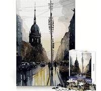 Rompecabezas de Pintura de Berlín, Alemania, para Adolescentes, 1000 Piezas, Ejercicio cognitivo, Entretenimiento, sin Bordes ásperos, (38x52cm)