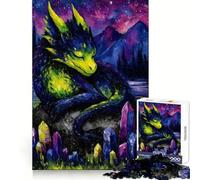 Rompecabezas de Pintura de Paisaje con dragón Durmiente en Cristal para Adultos, 1000 Piezas, fortalece la Memoria, Alivia el estrés, Borde Liso, Regalo conmovedor 50x75cm