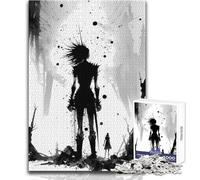 Rompecabezas de Pintura de Terror con Tinta, 1000 Piezas para Adolescentes, Juego de Aprendizaje de Pensamiento estratégico, Regalo Ideal y significativo para Cualquier Evento, tamaño 38x26cm