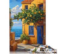 Rompecabezas de Pintura de una Hermosa casa, desafío difícil, 100% cartón Reciclado, Ideal para Mujeres y Hombres, Regalo para el Día de la Madre, 1000 Piezas (26 x 38 cm)