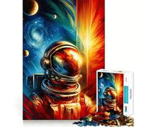 Rompecabezas de Pintura Espacial Vibrante para Adolescentes,1000 Piezas,Mejora Mental,Juego,tamaño Uniforme,Piezas precisas,Actividad Nocturna Divertida en Familia (50x75cm)