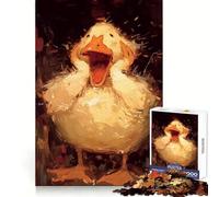 Rompecabezas de Pintura Patito Sorprendido de 1000 Piezas para Adultos Juguete Que desafía la Mente Momento de Paz Arte de Corte nítido Coleccionable 38x26cm