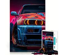 Rompecabezas de Pintura Personalizada Nissan Skyline R para Adultos, 1000 Piezas, con Memoria, fácil de armar, Ideal para el Ocio, Regalo artístico (38x26cm)
