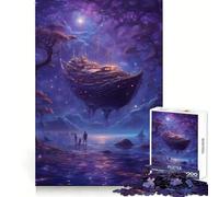 Rompecabezas de Piratas misteriosos de 1000 Piezas para Adultos Que mejoran la Memoria y alivian la ansiedad Decoración de Pared con Bordes Afilados (38x52cm)