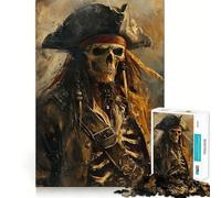 Rompecabezas de Piratas sonrientes de 1000 Piezas para Adolescentes Juguete de lógica Fuerte para Relajarse mentalmente Bordes Transparentes Regalo Elegante (50x75cm)