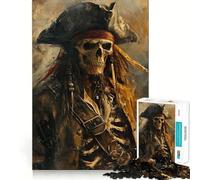 Rompecabezas de Piratas sonrientes para Adultos, 1000 Piezas, para Fortalecer la Memoria, Divertido, de Calidad, Elegante, Regalo (38x26cm)