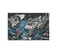 - Rompecabezas de piso con mapa del mundo para niños, juegos familiares, juegos duros, los mejores regalos para tu familia, rompecabezas para adultos, 500 piezas