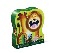 Rompecabezas de piso de 36 piezas de animales muy salvajes de Crocodile Creek, con caja resistente para almacenamiento. Tama o completo de 50 x 6