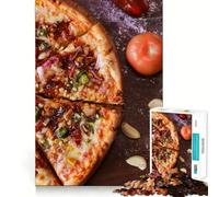 Rompecabezas de Pizza para Adolescentes, 1000 Piezas, Mejora la Memoria, Alivia la tensión, Borde Ajustado, Pieza de Arte Fino (38x52cm)