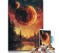 Rompecabezas de Planet on The Forest para Adultos y Adolescentes, Juego desafiante y Familiar, Toda la Familia, 50x75cm