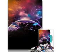 Rompecabezas de Planetas de fantasía para Adultos 1000 Piezas diseño Vibrante y único una Experiencia Relajante y desafiante (38x26cm)