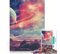Rompecabezas de Planetas del Espacio para Adolescentes, 1000 Piezas, Juguete para desarrollar la Mente y la Habilidad, Juego Relajante, Corte preciso, (50x75cm)