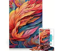 Rompecabezas de Plumas Asombroso para Adolescentes,1000 Piezas,Juego para estimular la Mente,Piezas sin Rebabas,Corte Limpio,fácil de Aprender,diversión para Toda la Familia (50x75cm)