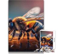 Rompecabezas de Polen Natural de Abeja, 1000 Piezas para Adultos, Juego Educativo y Divertido de Actividades de Aprendizaje, Cualquier ocasión, tamaño 38x26cm