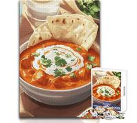Rompecabezas de Pollo Tikka Masala de 1000 Piezas, Divertido Juego de Desarrollo cognitivo, Regalo de celebración Especial y reflexivo, tamaño 38x26cm